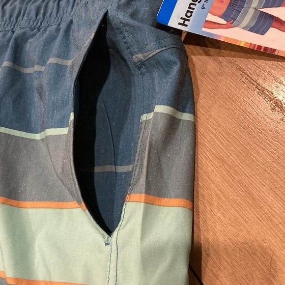 Hand Ten Green Swim Trunks For Men Size L - Picture 6 of 16